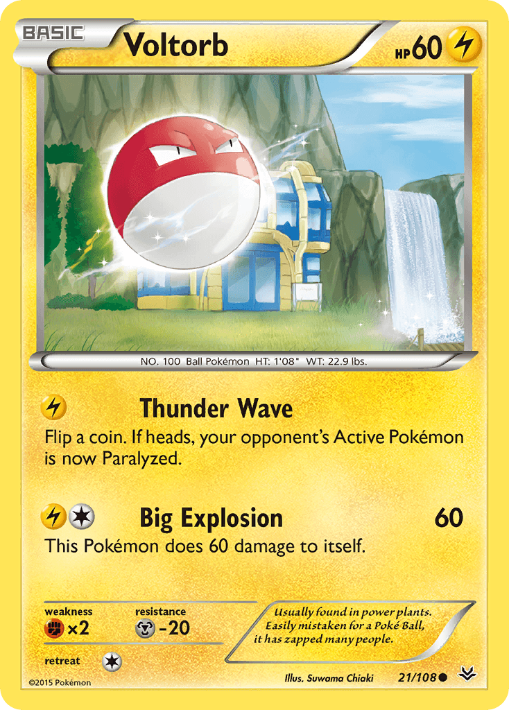 Voltorb (21/108) [XY: Roaring Skies] - Doe's Cards