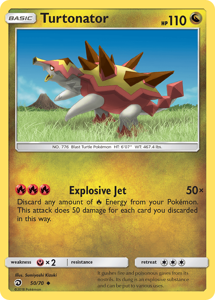 Turtonator (50/70) [Sun & Moon: Dragon Majesty] - Doe's Cards