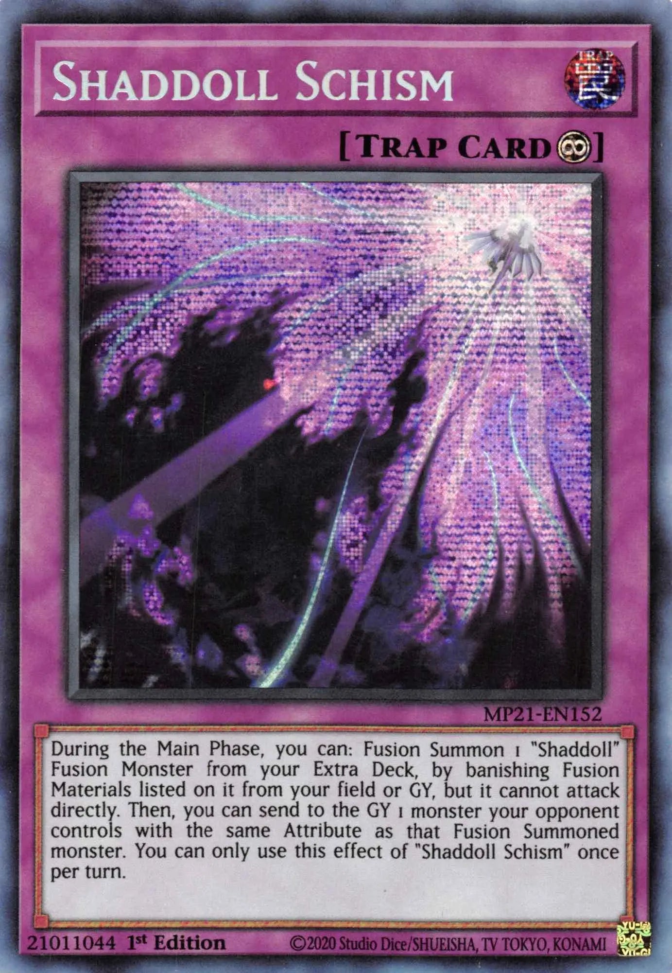 Shaddoll Schism [MP21-EN152] Prismatic Secret Rare - Doe's Cards