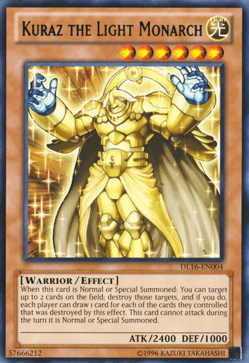 Kuraz the Light Monarch (Green) [DL16-EN004] Rare - Doe's Cards