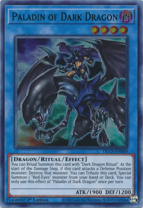 Paladin of Dark Dragon (Green) [DLCS-EN069] Ultra Rare - Doe's Cards