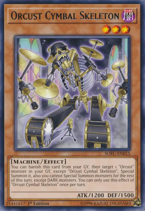 Orcust Cymbal Skeleton [SOFU-EN015] Rare - Doe's Cards