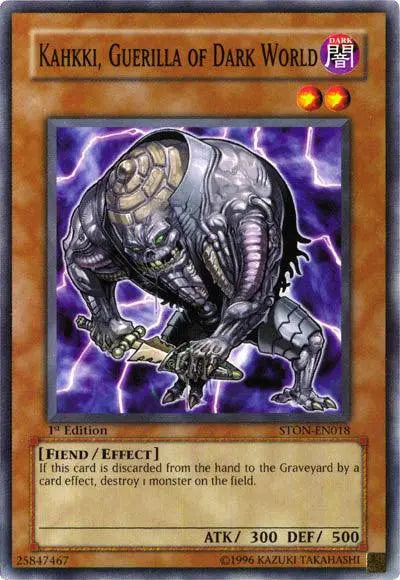 Kahkki, Guerilla of Dark World [STON-EN018] Common - Doe's Cards