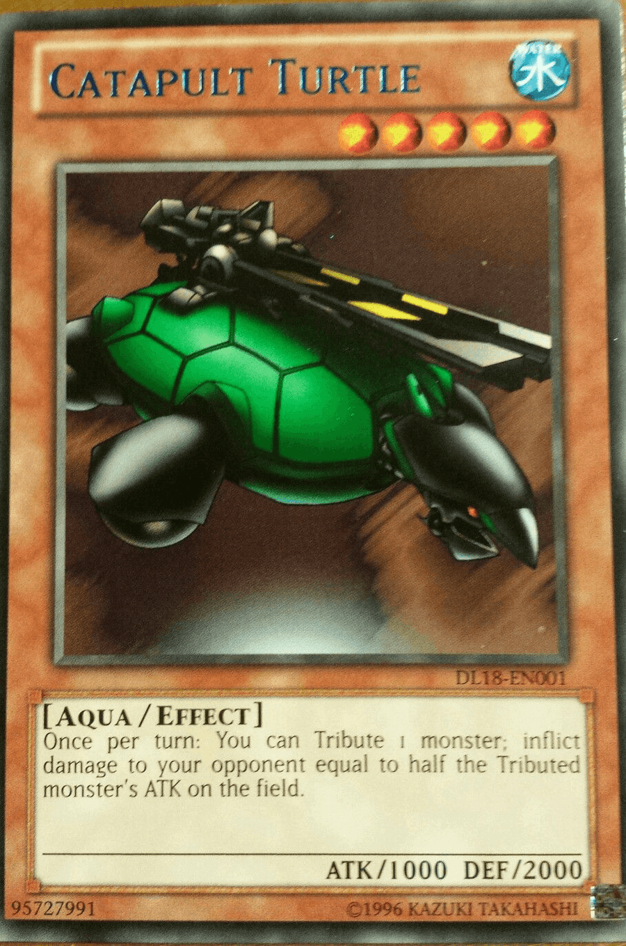 Catapult Turtle (Blue) [DL18-EN001] Rare - Doe's Cards