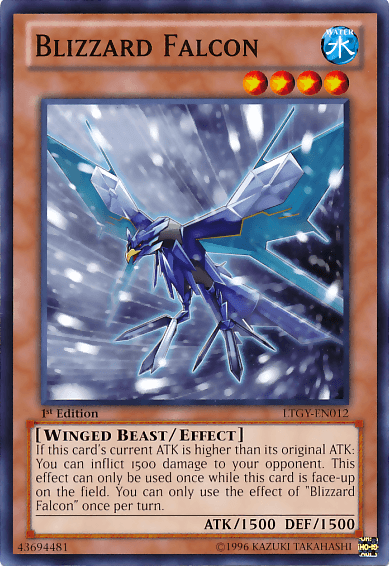 Blizzard Falcon [LTGY-EN012] Common - Doe's Cards