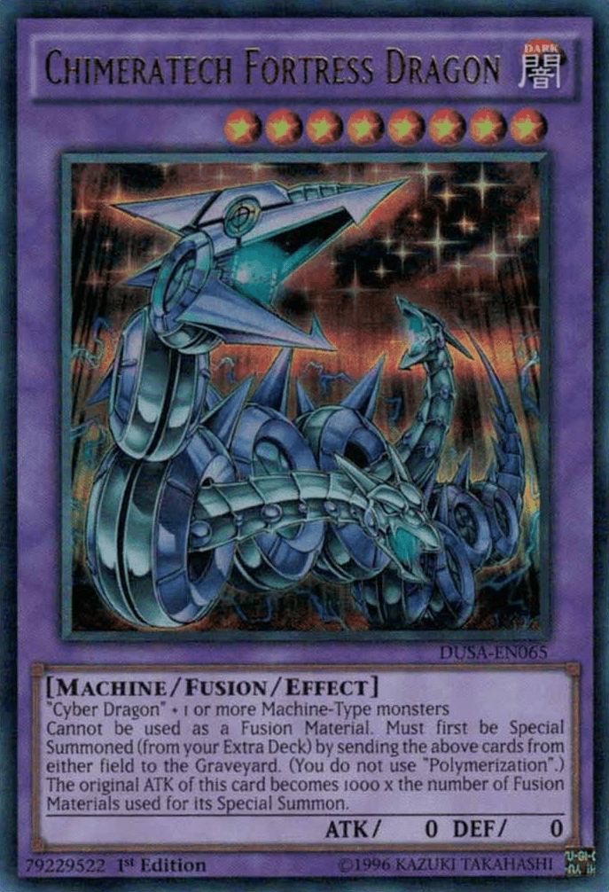 Chimeratech Fortress Dragon [DUSA-EN065] Ultra Rare - Doe's Cards