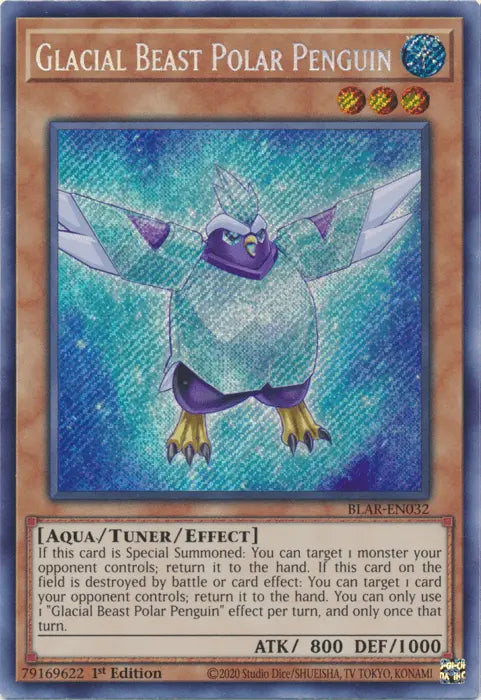 Glacial Beast Polar Penguin [BLAR-EN032] Secret Rare - Doe's Cards