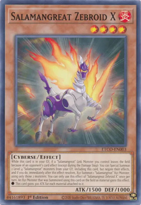 Salamangreat Zebroid X [ETCO-EN003] Common - Doe's Cards