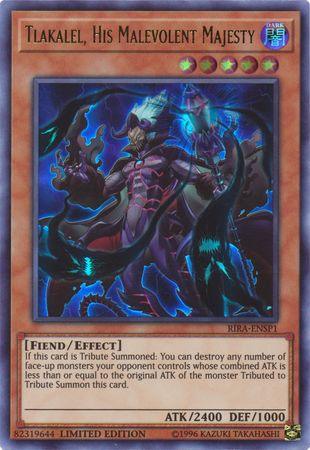 Tlakalel, His Malevolent Majesty [RIRA-ENSP1] Ultra Rare - Doe's Cards