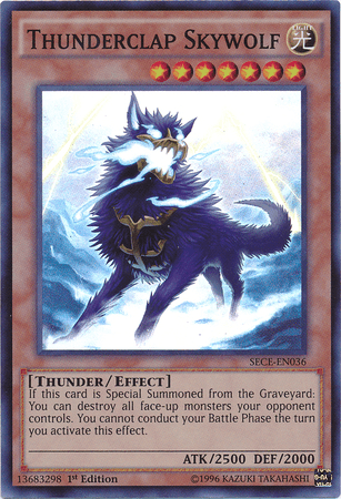 Thunderclap Skywolf [SECE-EN036] Super Rare - Doe's Cards