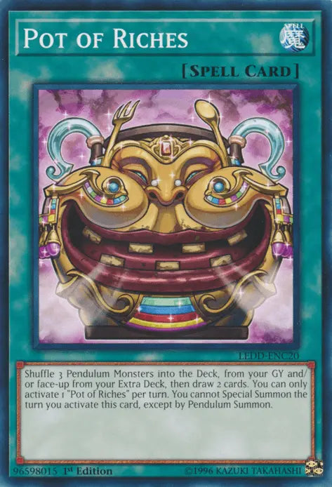Pot of Riches [LEDD-ENC20] Common - Doe's Cards
