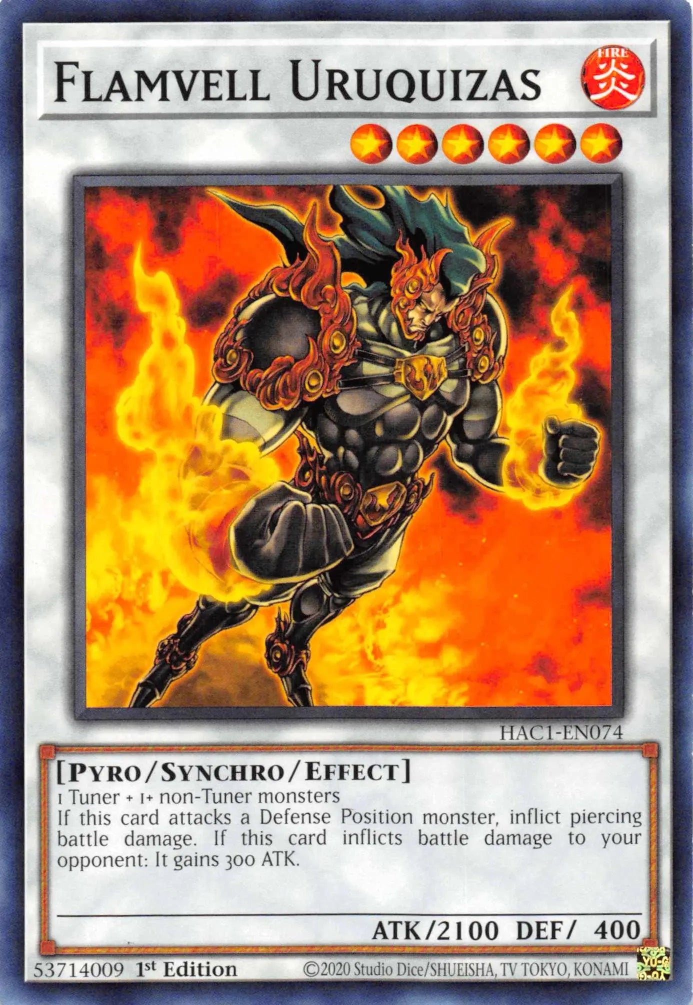 Flamvell Uruquizas [HAC1-EN074] Common - Doe's Cards