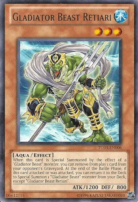 Gladiator Beast Retiari [TU03-EN006] Rare - Doe's Cards
