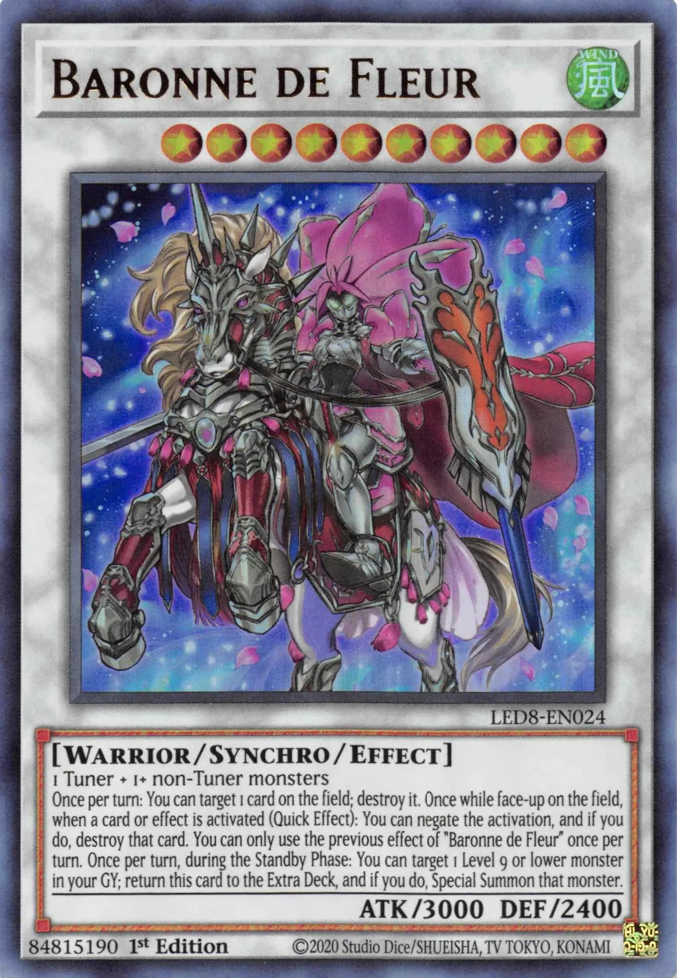 Baronne de Fleur [LED8-EN024] Ultra Rare - Doe's Cards