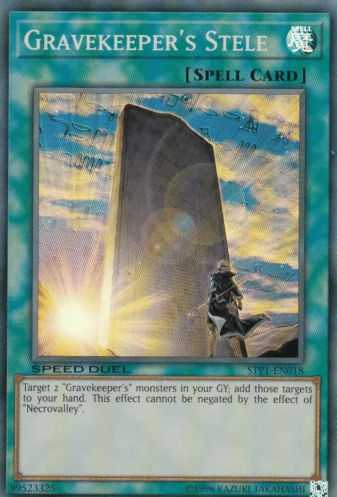 Gravekeeper's Stele [STP1-EN018] Super Rare - Doe's Cards