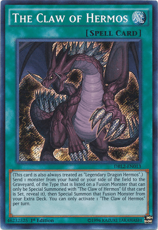 The Claw of Hermos [DRL2-EN013] Secret Rare - Doe's Cards