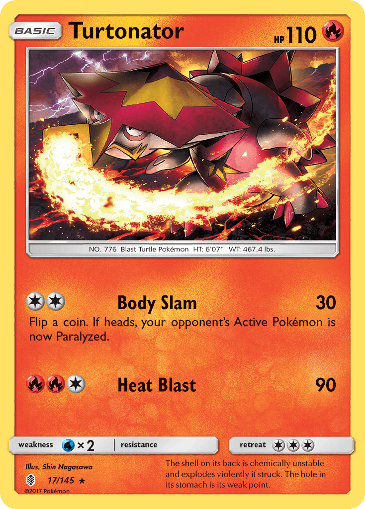 Turtonator (17/145) [Sun & Moon: Guardians Rising] - Doe's Cards