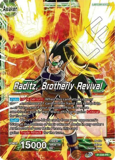 Raditz // Raditz, Brotherly Revival (P-338) [Saiyan Showdown Prerelease Promos] - Doe's Cards