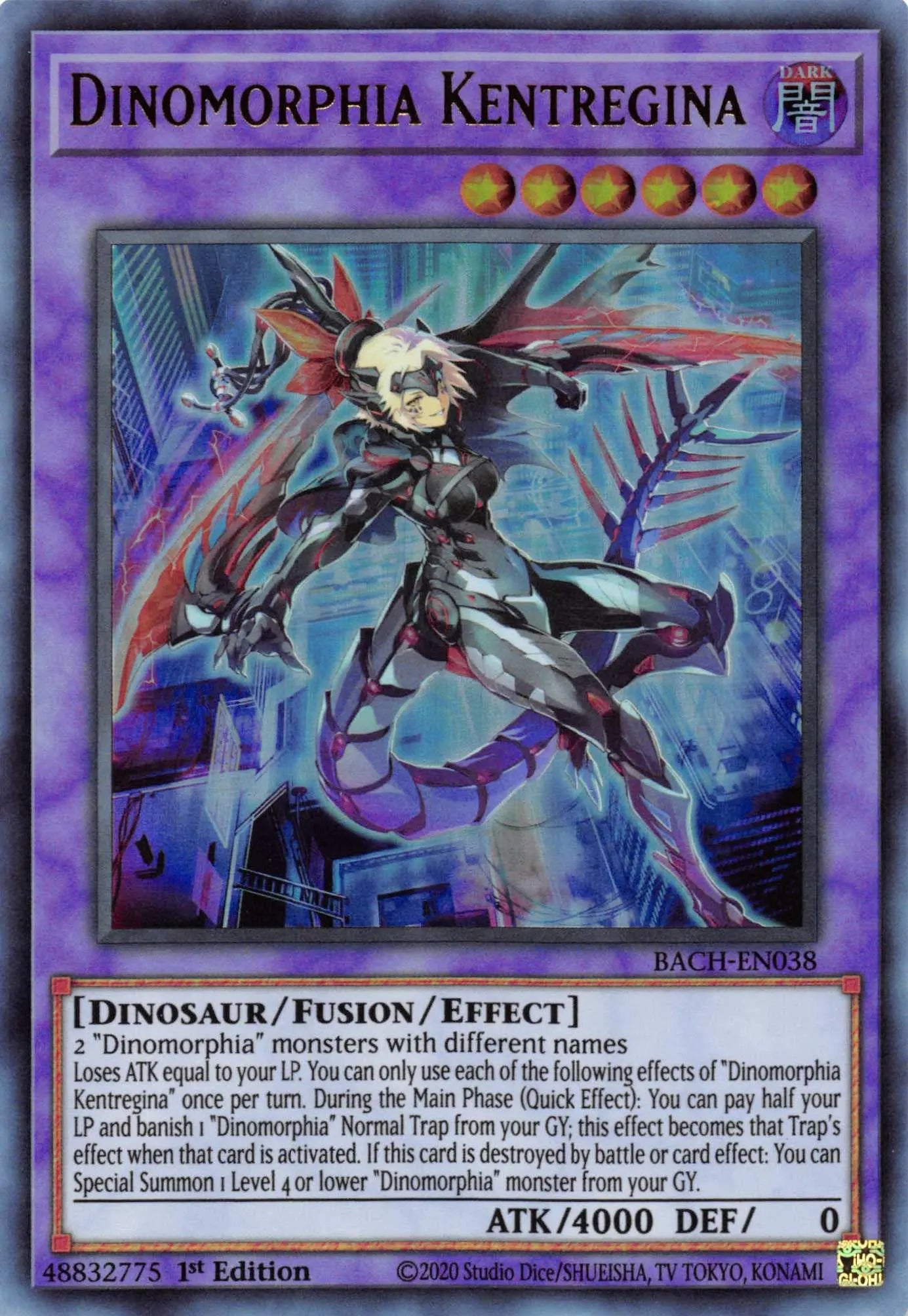 Dinomorphia Kentregina [BACH-EN038] Ultra Rare - Doe's Cards