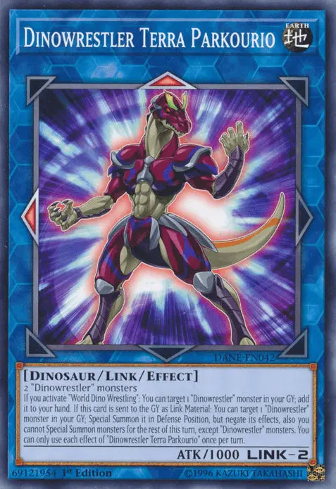 Dinowrestler Terra Parkourio [DANE-EN042] Common - Doe's Cards