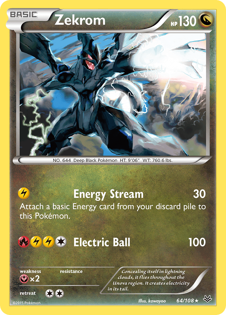 Zekrom (64/108) [XY: Roaring Skies] - Doe's Cards