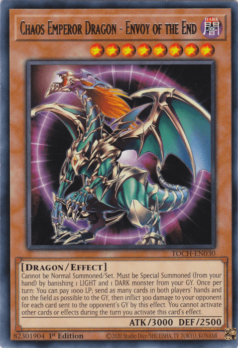 Chaos Emperor Dragon - Envoy of the End [TOCH-EN030] Rare - Doe's Cards