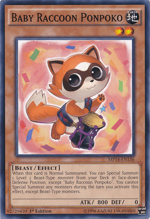 Baby Raccoon Ponpoko [MP14-EN136] Common - Doe's Cards