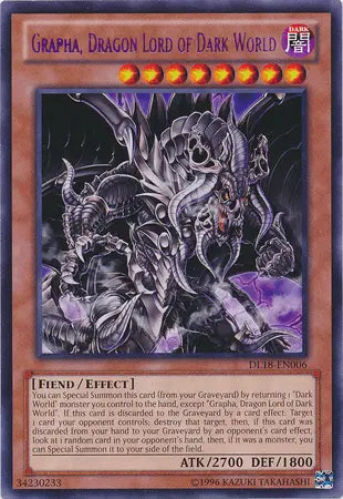 Grapha, Dragon Lord of Dark World (Purple) [DL18-EN006] Rare - Doe's Cards