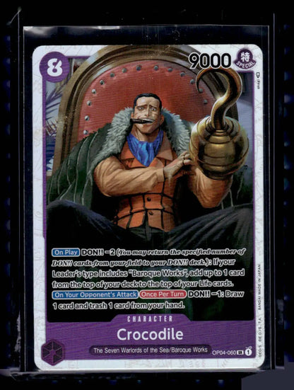  # One Piece - Crocodile - OP04-060 - Super Rare