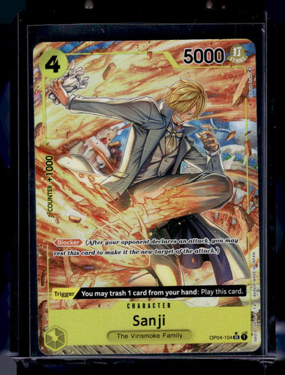  # One Piece - Sanji - OP04-104 - Super Rare (Alt Art)