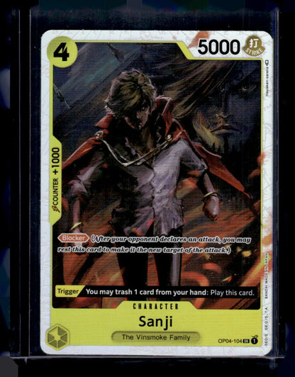  # One Piece - Sanji - OP04-104 - Super Rare