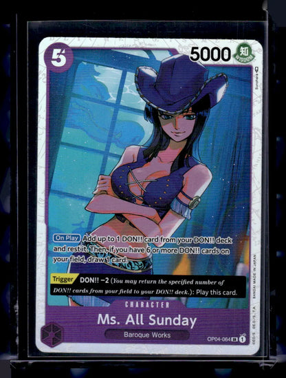  # One Piece - Ms. All Sunday - OP04-064 - Super Rare