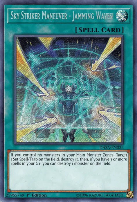 Sky Striker Maneuver - Jamming Waves! [DASA-EN032] Secret Rare - Doe's Cards