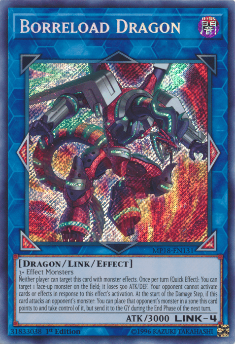 Borreload Dragon [MP18-EN131] Secret Rare - Doe's Cards