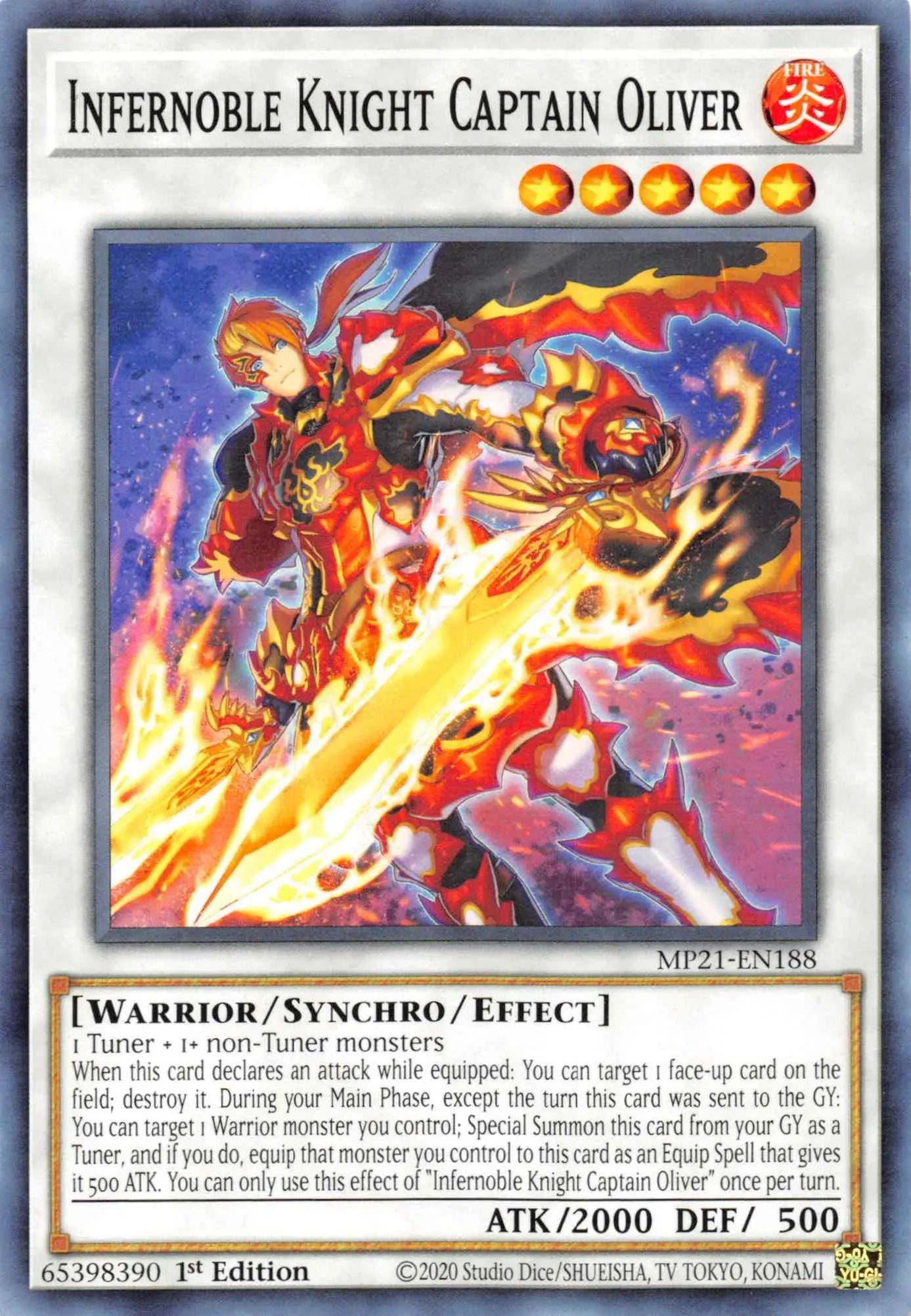 Infernoble Knight Captain Oliver [MP21-EN188] Common - Doe's Cards