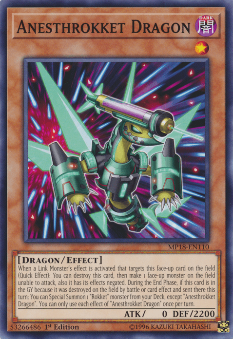 Anesthrokket Dragon [MP18-EN110] Common - Doe's Cards