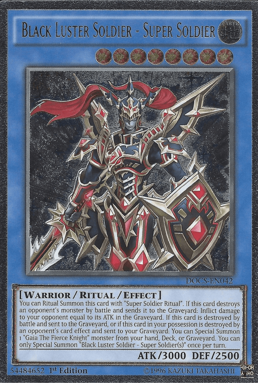 Black Luster Soldier - Super Soldier (UTR) [DOCS-EN042] Ultimate Rare - Doe's Cards