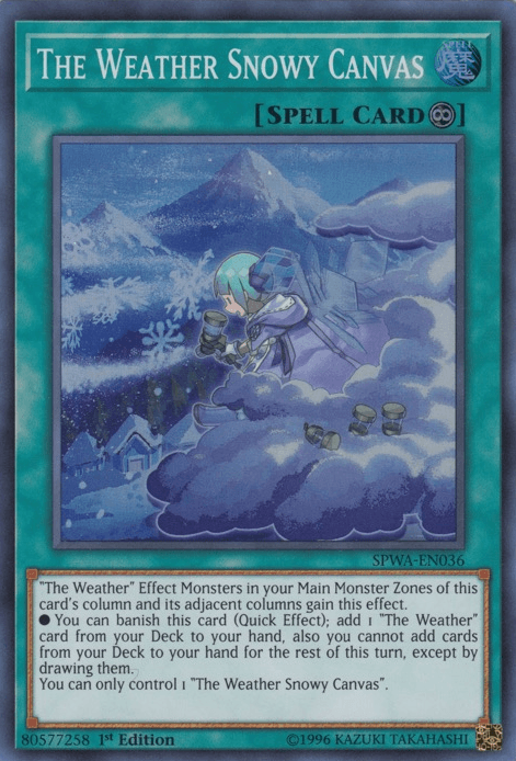 The Weather Snowy Canvas [SPWA-EN036] Super Rare - Doe's Cards