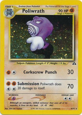 Poliwrath (9/75) [Neo Discovery Unlimited] - Doe's Cards