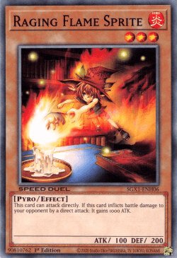 Raging Flame Sprite [SGX1-ENH06] Common - Doe's Cards