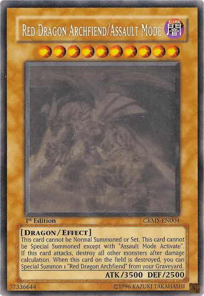 Red Dragon Archfiend/Assault Mode [CRMS-EN004] Ghost Rare - Doe's Cards