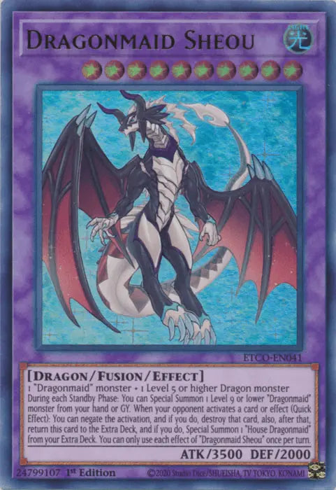 Dragonmaid Sheou [ETCO-EN041] Ultra Rare - Doe's Cards