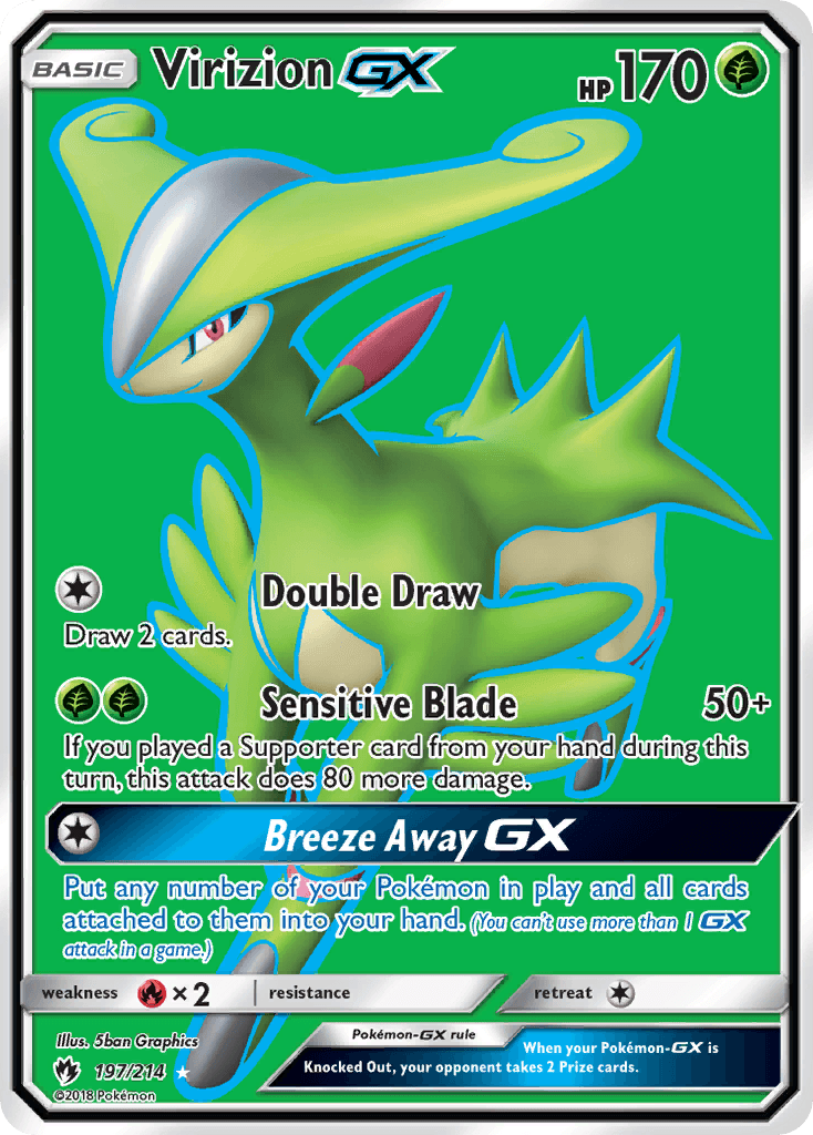 Virizion GX (197/214) [Sun & Moon: Lost Thunder] - Doe's Cards