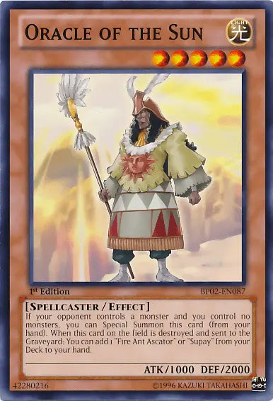 Oracle of the Sun [BP02-EN087] Mosaic Rare - Doe's Cards