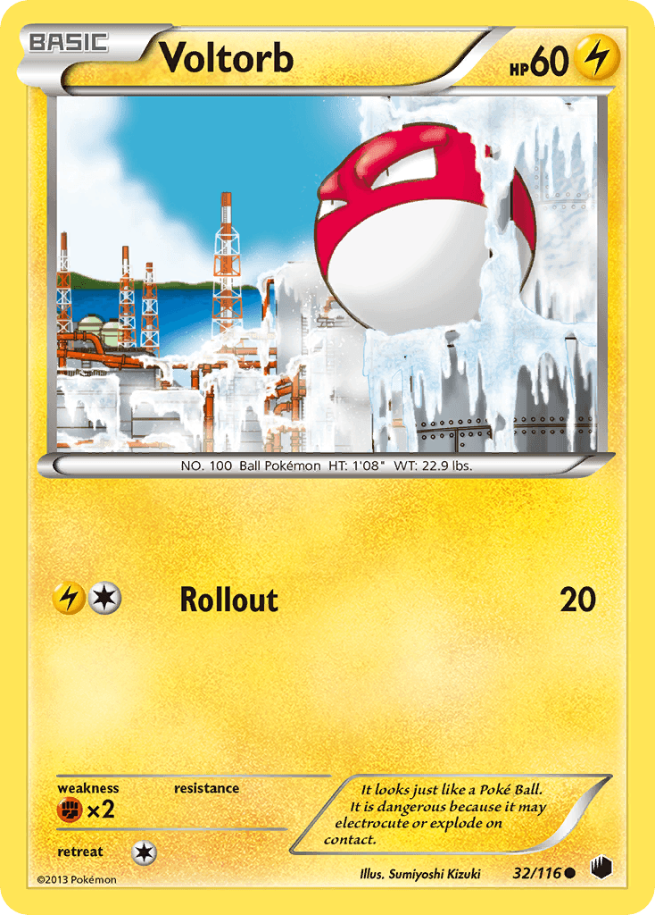 Voltorb (32/116) [Black & White: Plasma Freeze] - Doe's Cards