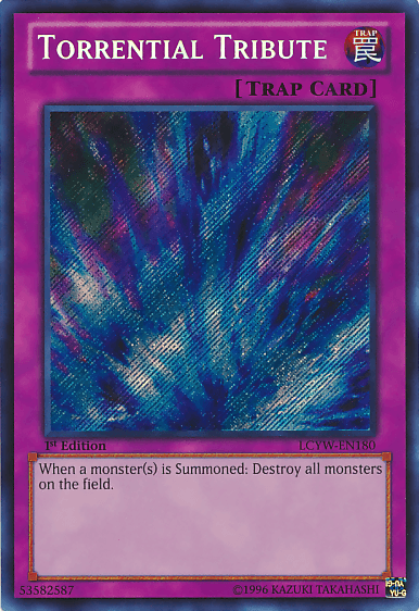 Torrential Tribute [LCYW-EN180] Secret Rare - Doe's Cards