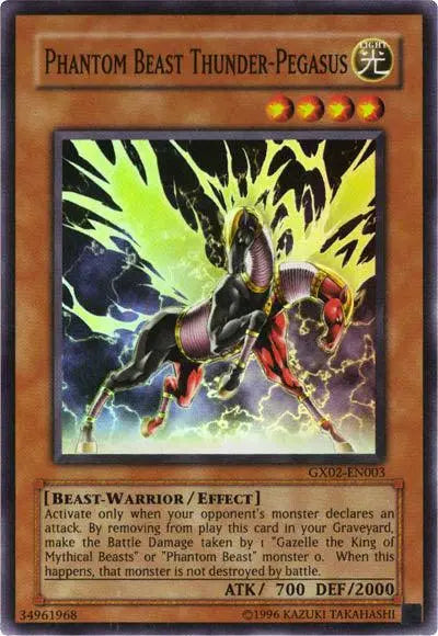 Phantom Beast Thunder-Pegasus [GX02-EN003] Super Rare - Doe's Cards