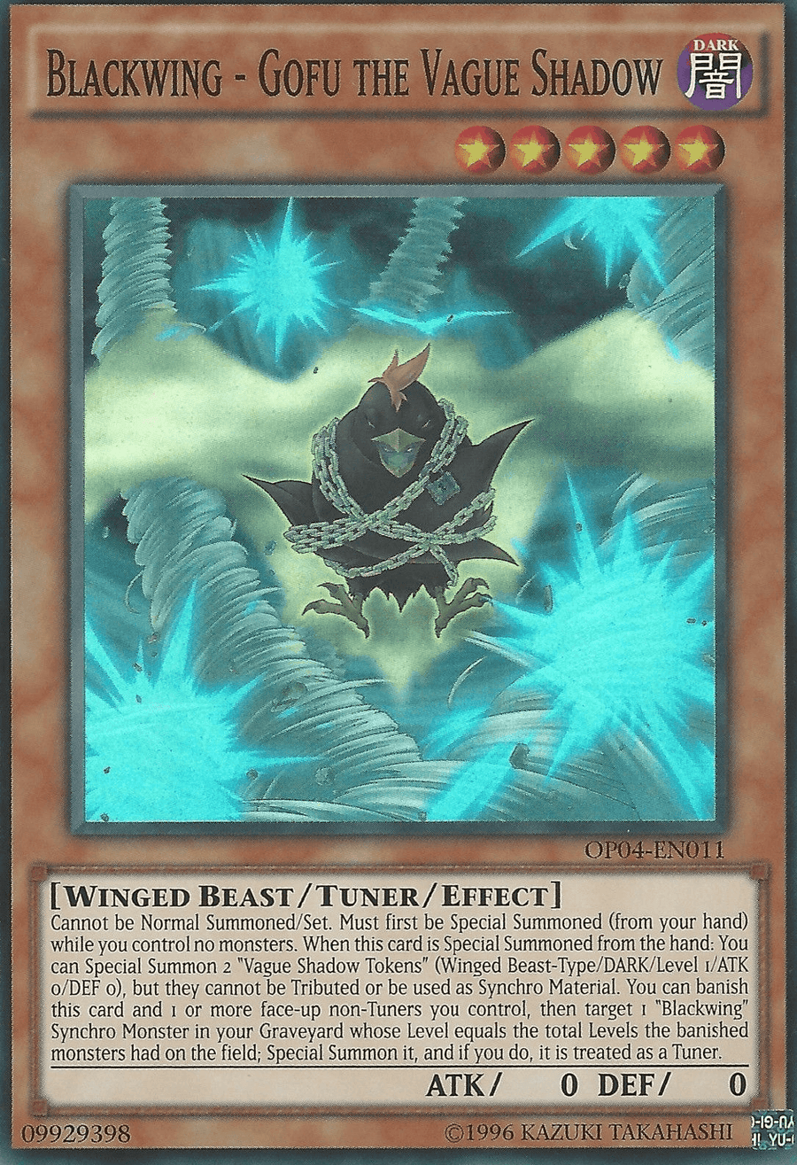 Blackwing - Gofu the Vague Shadow [OP04-EN011] Super Rare - Doe's Cards