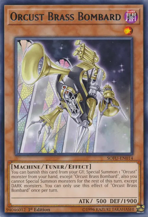 Orcust Brass Bombard [SOFU-EN014] Rare - Doe's Cards