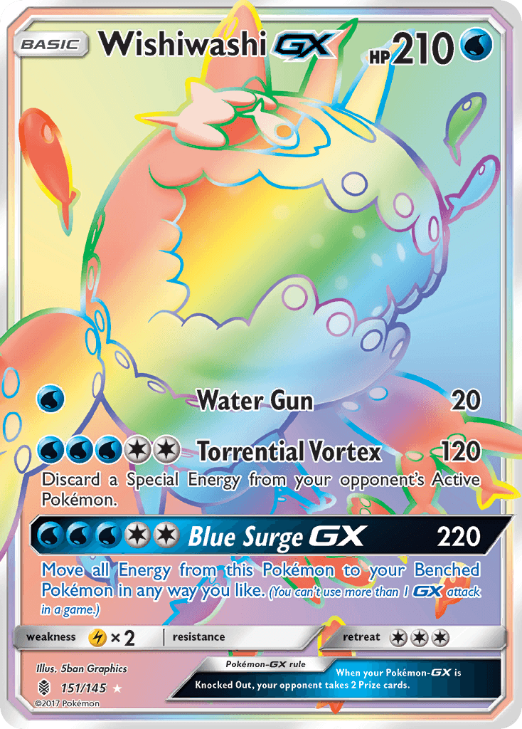 Wishiwashi GX (151/145) [Sun & Moon: Guardians Rising] - Doe's Cards